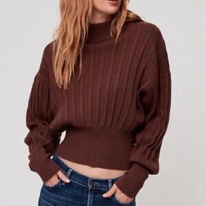 Aritzia Wilfred Icalma Sweater, Brown, Medium